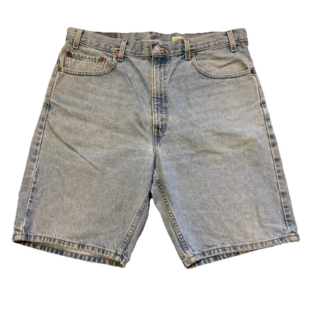 Vintage Levis 505 Shorts Mens 36 Blue Denim Regular Fit Light Wash Jorts Y2K
